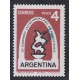 ARGENTINA 1963 GJ 1265a VARIEDAD CATALOGADA ESTAMPILLA NUEVA MINT U$ 20